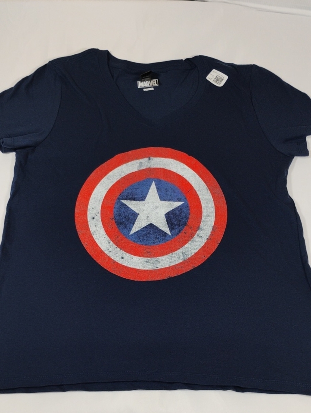 Marvel Navy Kids Captain America Shield Tee